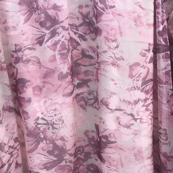 Stevie May Mauve/Cream Floral Dress - Size Women's Small - Picture 7 of 8